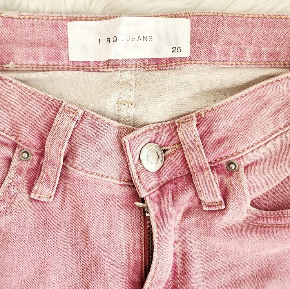 IRO JEANS PINK Narkyce Skinny in Old Pink JEANS Old Pink Size 25 - Picture 5 of 16